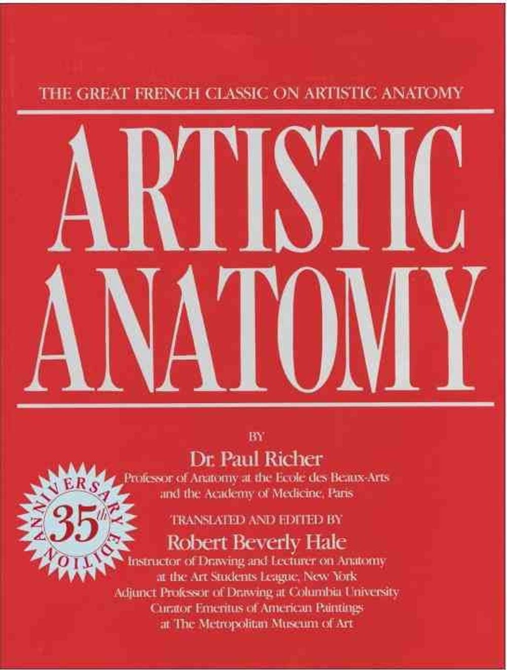 Artistic Anatomy by P. Richer - ISBN: 9780823002979