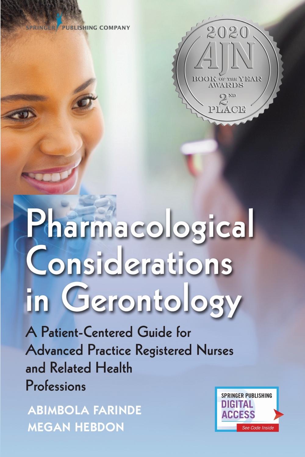 Pharmacological Considerations in Gerontology, 9780826127693