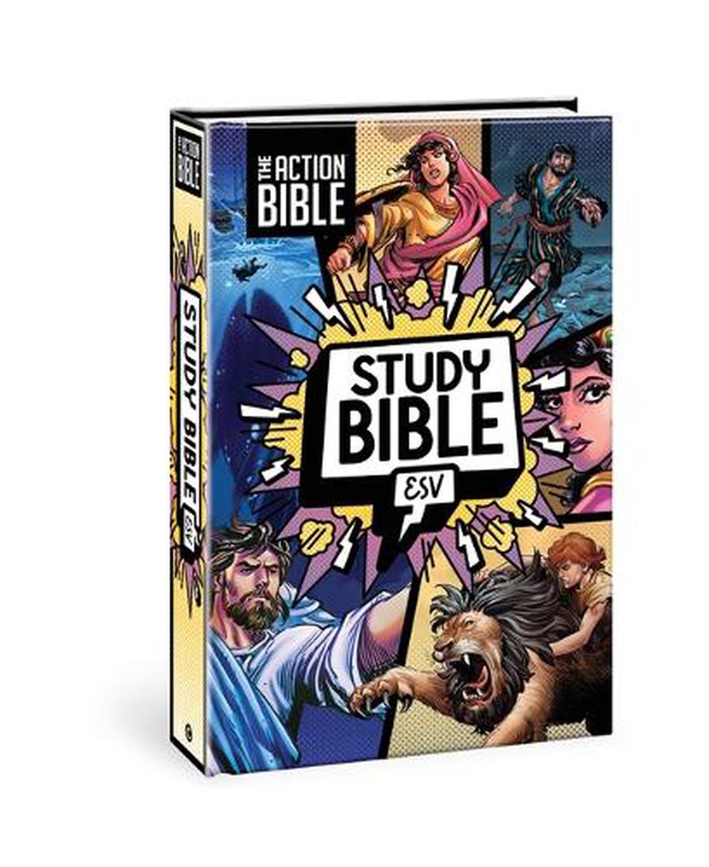 The Action Bible Study Bible ESV, Hardcover, Full Color, 9780830787470
