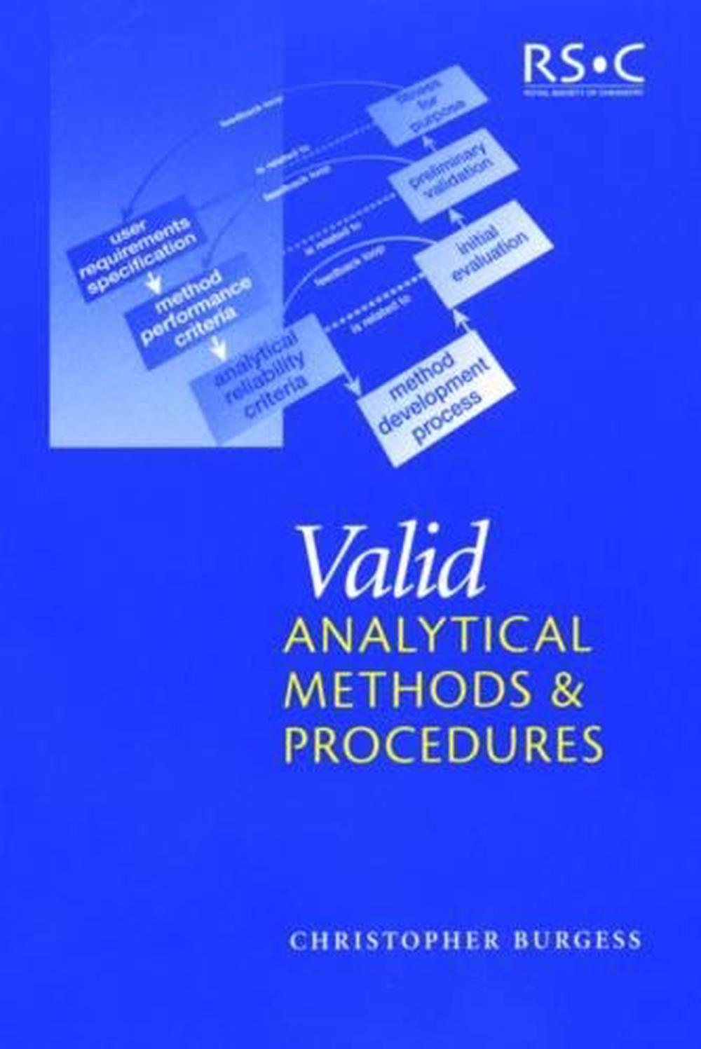 Valid Analytical Methods and Procedures, 9780854044825