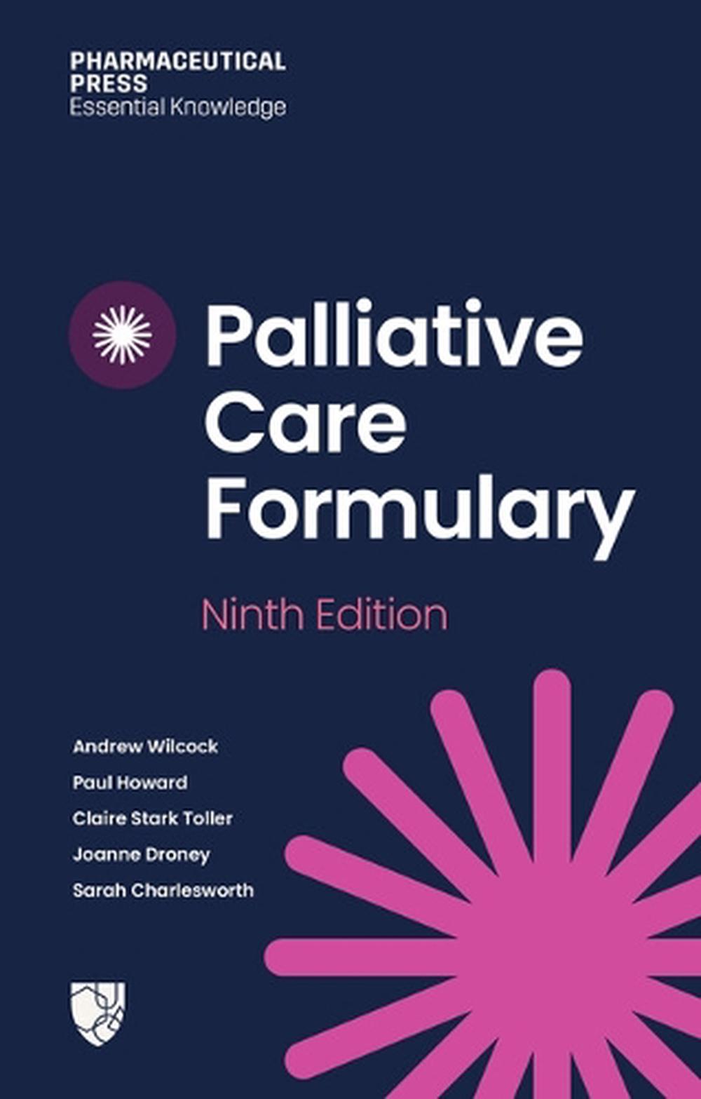 Palliative Care Formulary (pcf 9), 9780857114921