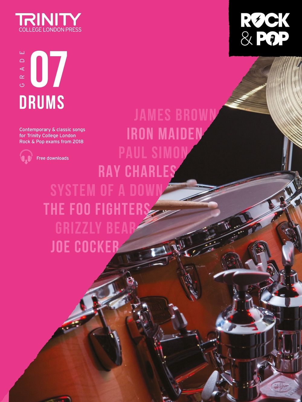 Trinity College London Rock & Pop 2018 Drums Grade 7 - ISBN: 9780857366450