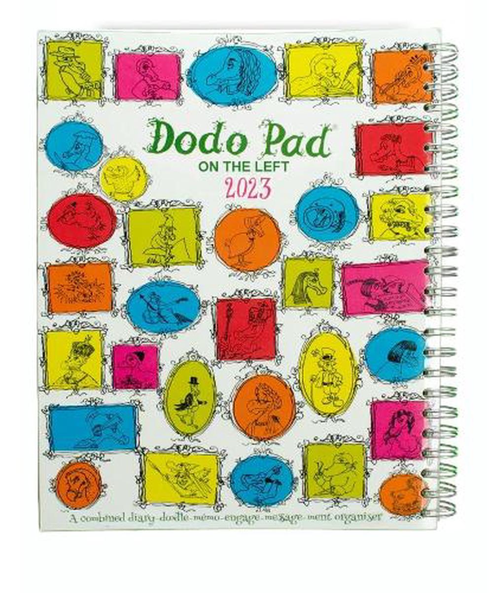 Dodo Pad on the Left Desk Diary 2023 Week to View, Calendar Year
