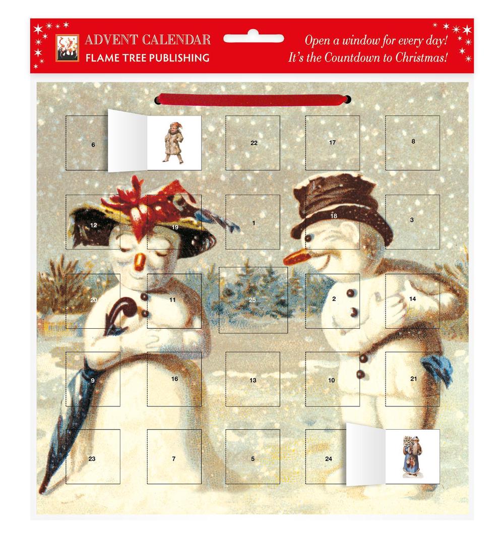 Mr & Mrs Snowman advent calendar (with stickers), 9780857750679