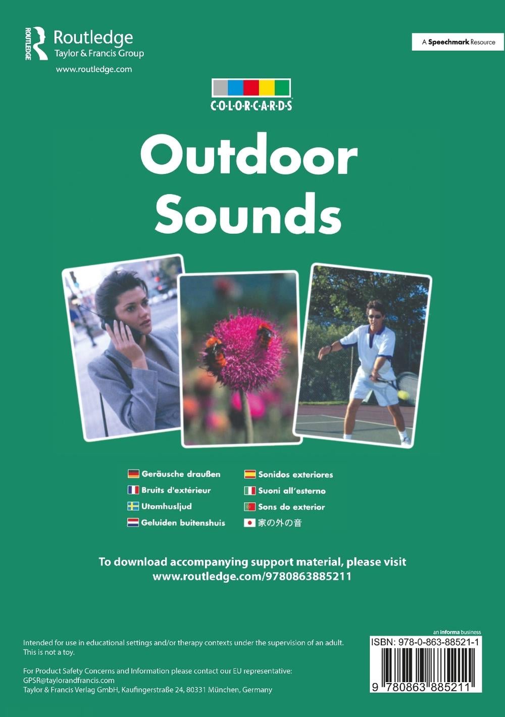 Listening Skills Outdoor Sounds: Colorcards, 1st Edition by Speechmark - ISBN: 9780863885211