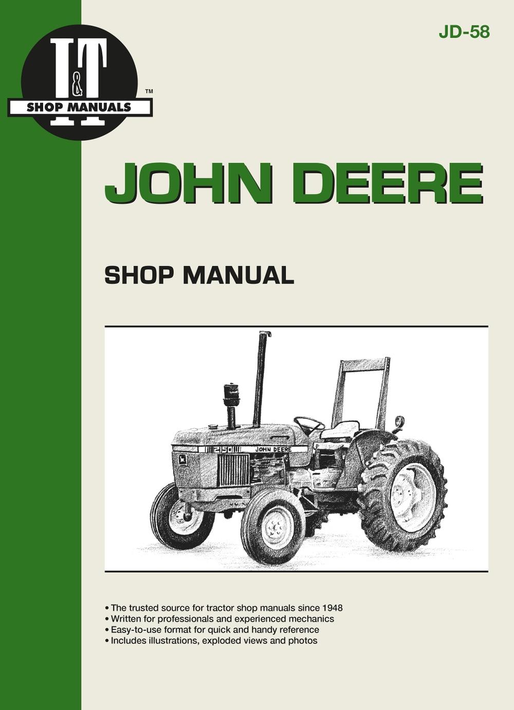 John Deere Model 2150-2555 Tractor Service Repair Manual, 9780872884717