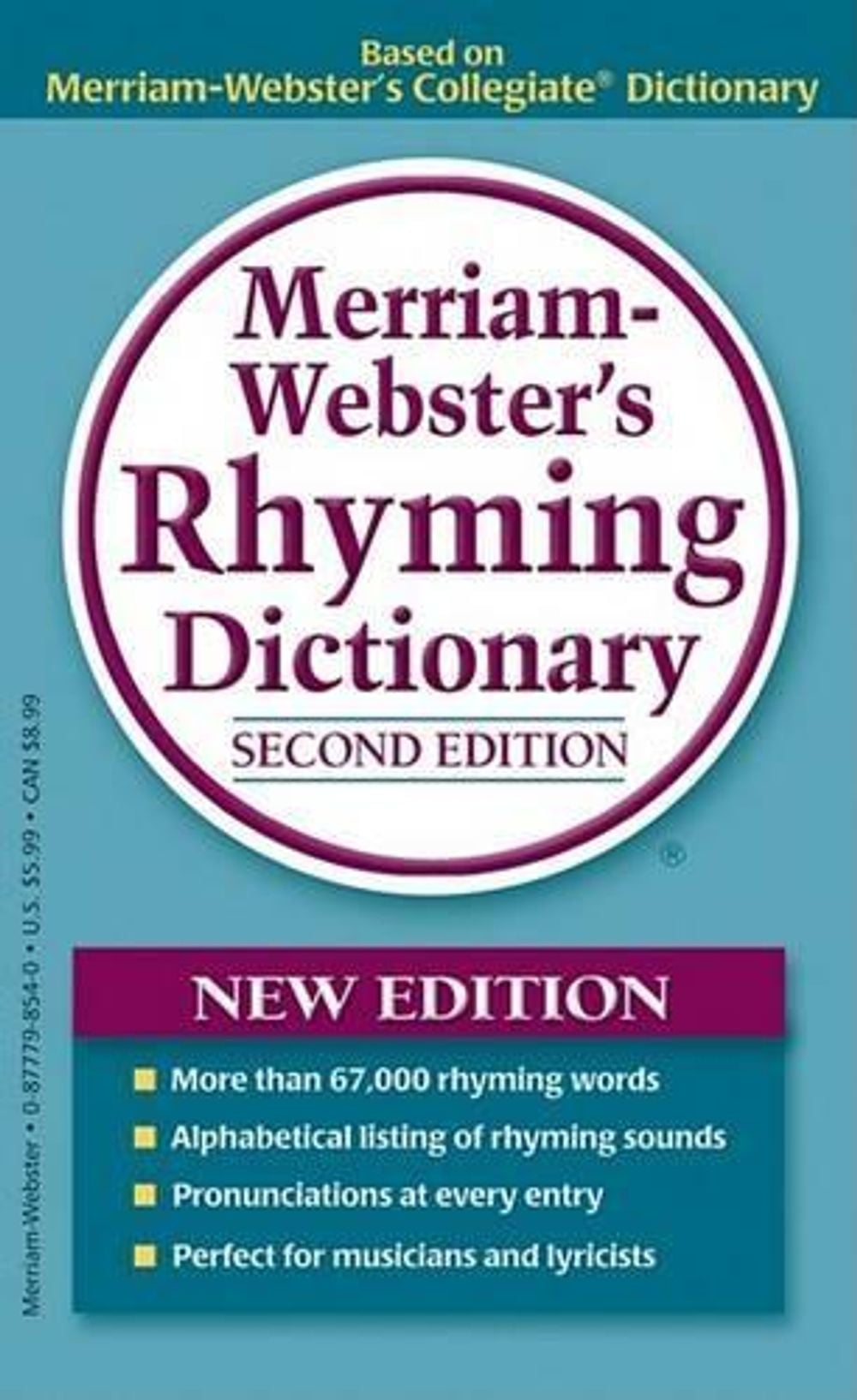 Merriam-Webster's Rhyming Dictionary by Merriam-Webster - ISBN: 9780877798545
