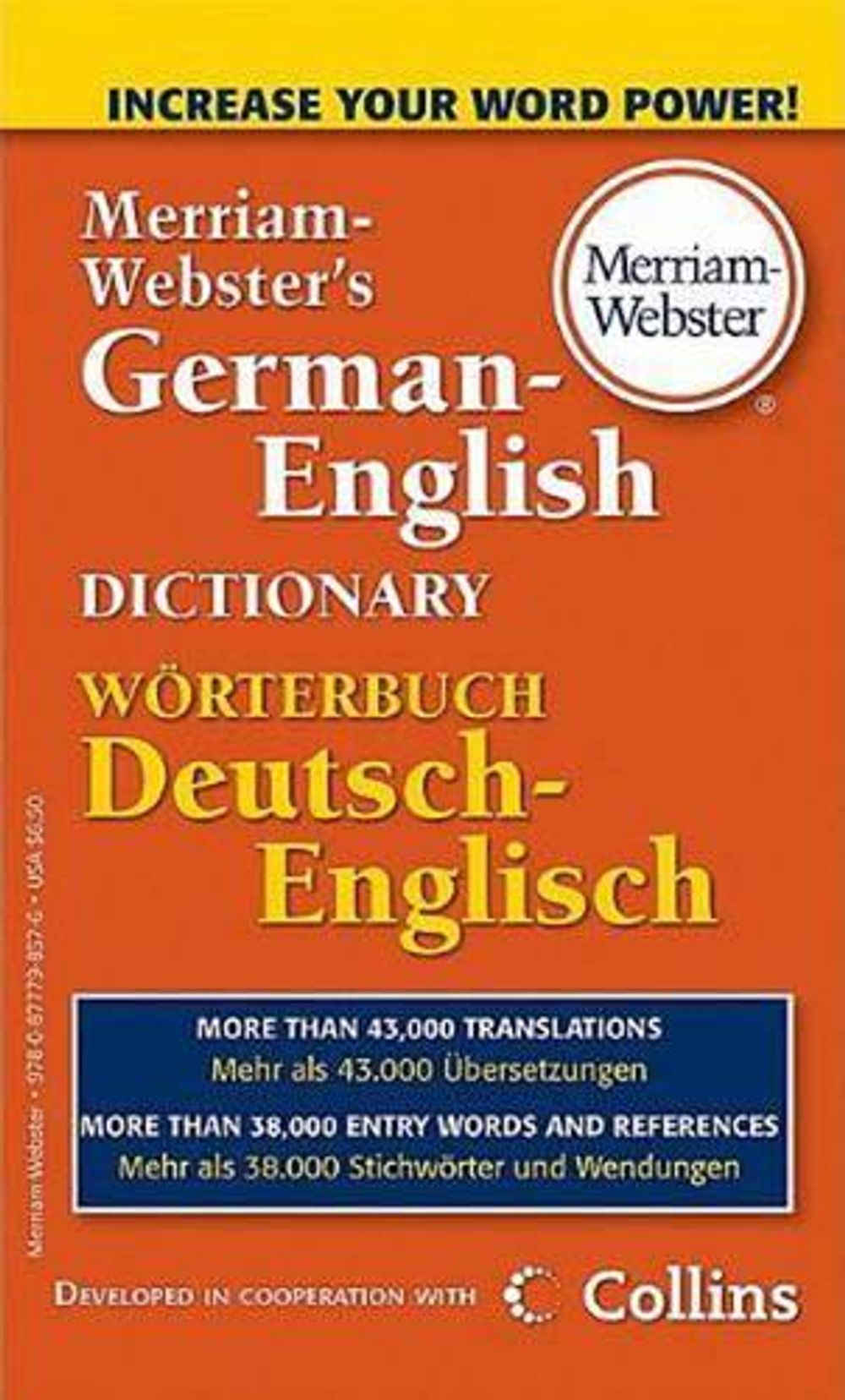 M-W German-English Dictionary by Merriam-Webster - ISBN: 9780877798576