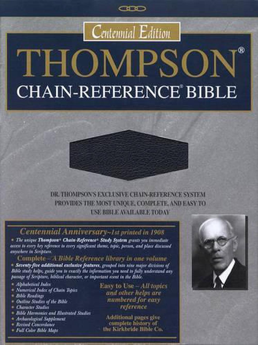 Thompson-Chain Reference Bible-KJV By Kirkbride Bible Company, Bonded ...