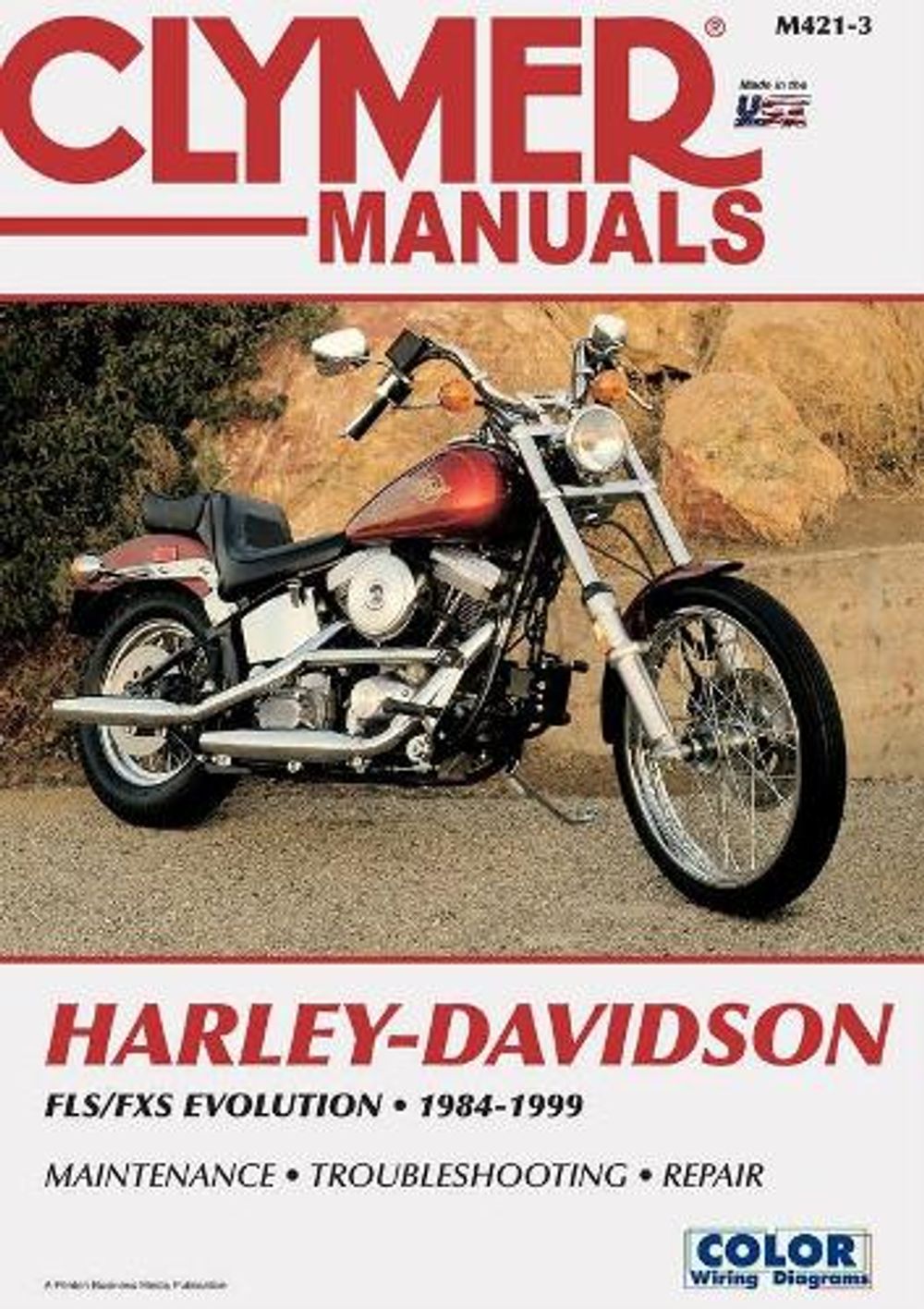 Harley-Davidson FLS-FXS Evolution, Evo Softail, Fat Boy (1984-1999) Service Repair Manual by Haynes Publishing - ISBN: 9780892878451