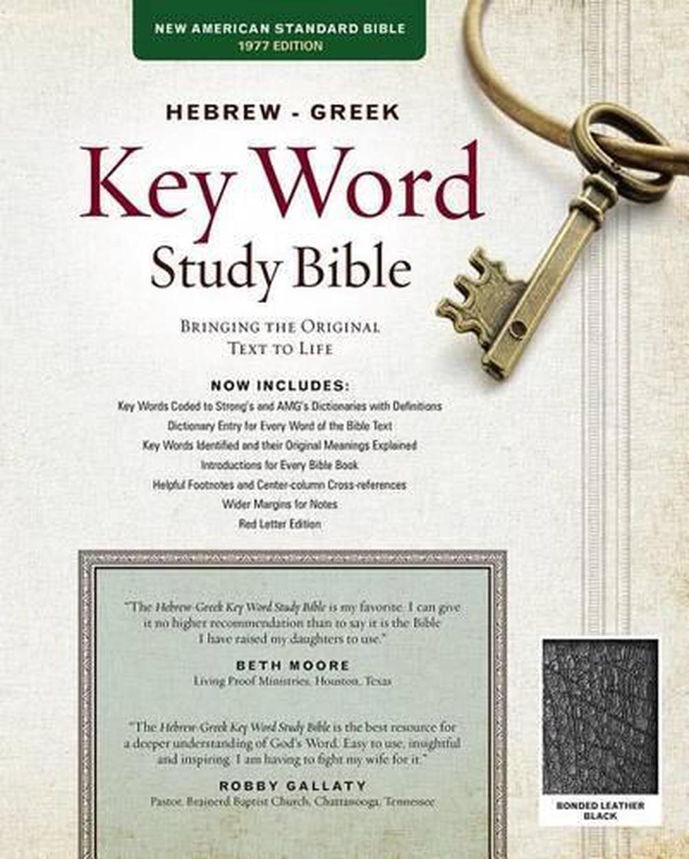 NASB Hebrew-Greek Key Word Study Bible BL Black, 9780899577517