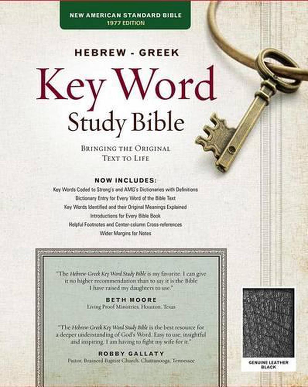 NASB Hebrew-Greek Key Word Study Bible GL Black, 9780899577531