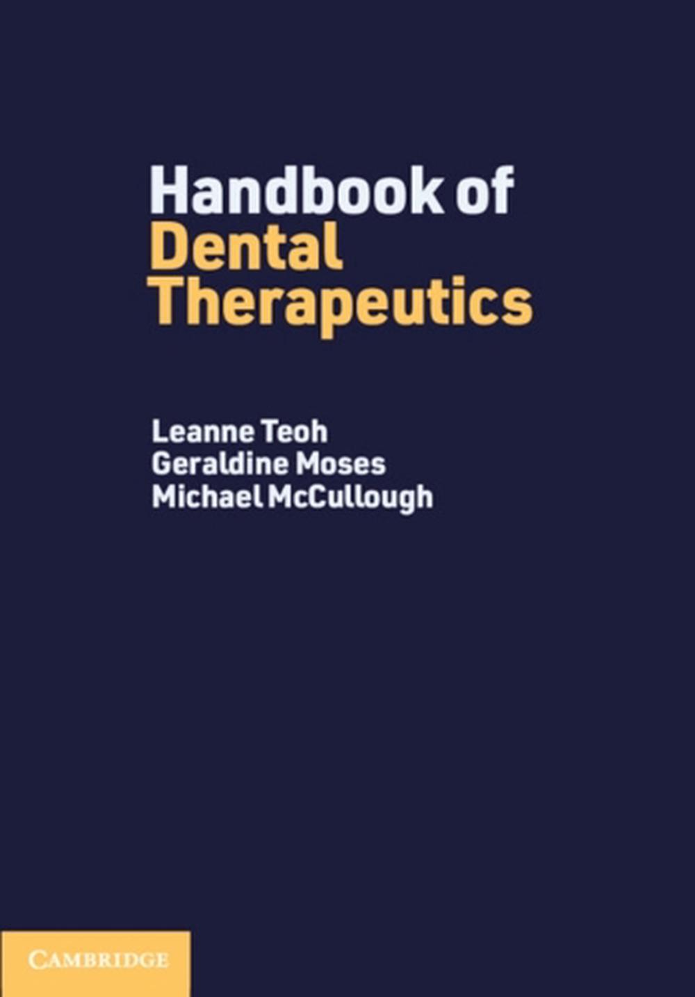 Handbook of Dental Therapeutics, 9781009060059