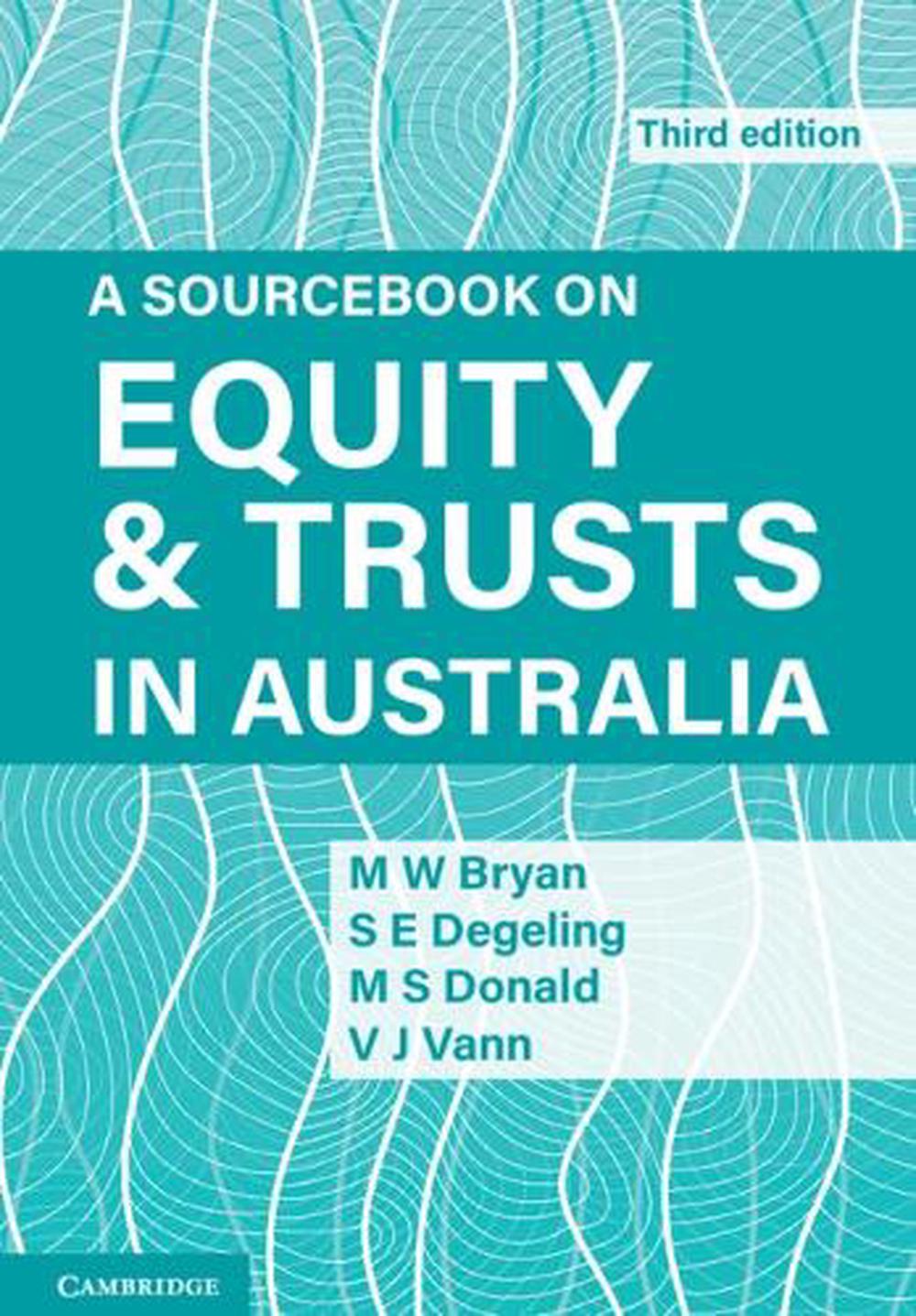 A Sourcebook on Equity and Trusts in Australia by Michael Bryan, Paperback, 9781009073912 Buy