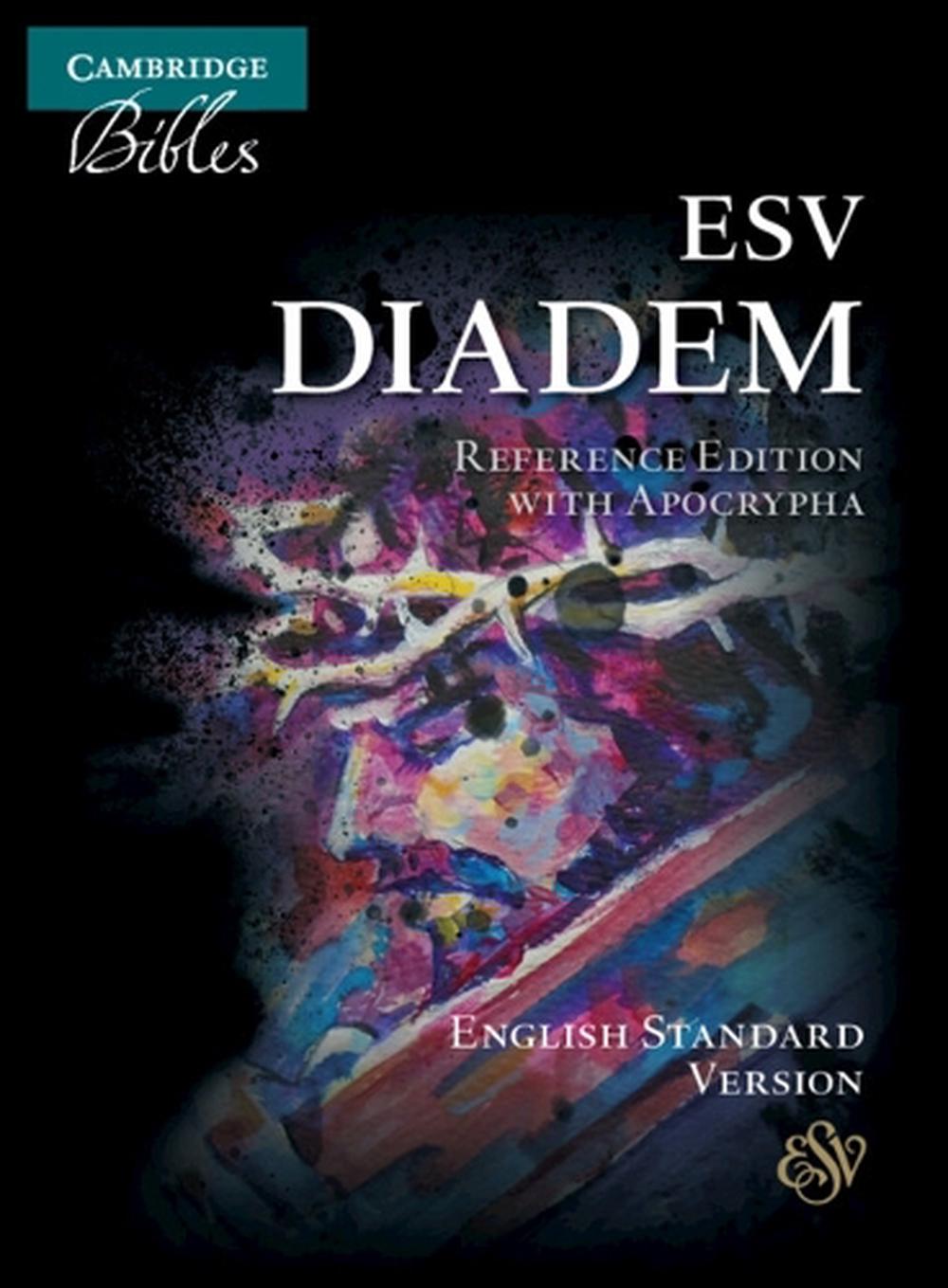 ESV Diadem Reference Edition with Apocrypha, Black Calf Split Leather, Red-letter Text, ES544:XRA, 9781009087643