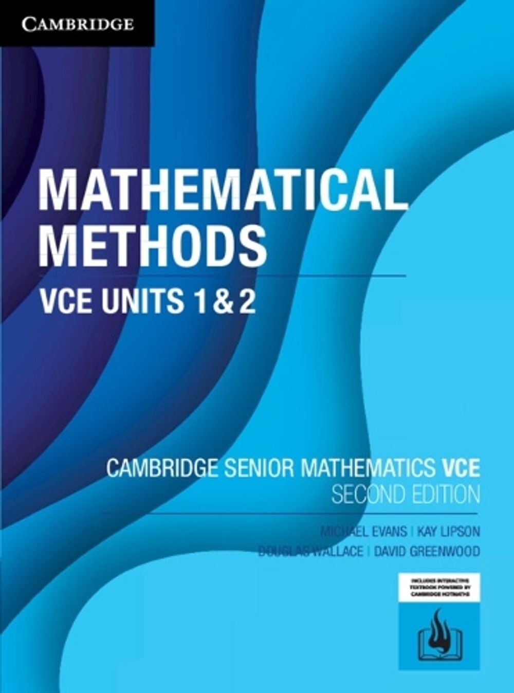 Mathematical Methods VCE Units 1&2, 2nd Edition by Michael Evans - ISBN: 9781009110457