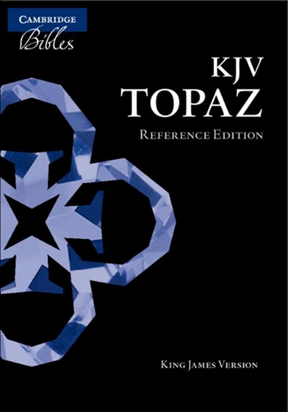 KJV Topaz Reference Edition, Black Calf Split Leather, KJ674:XR, 9781009111072