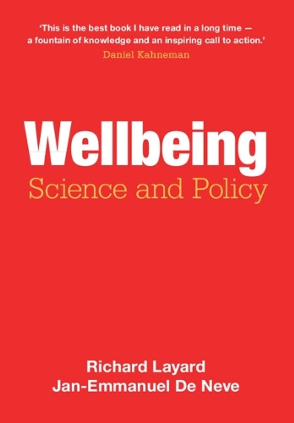 Wellbeing by Richard Layard - ISBN: 9781009298940