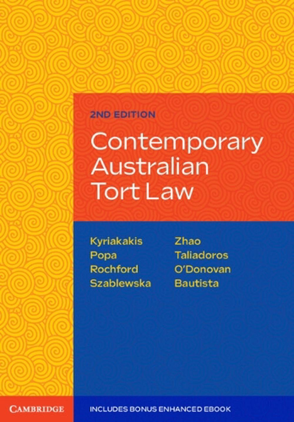 Contemporary Australian Tort Law, 9781009348775