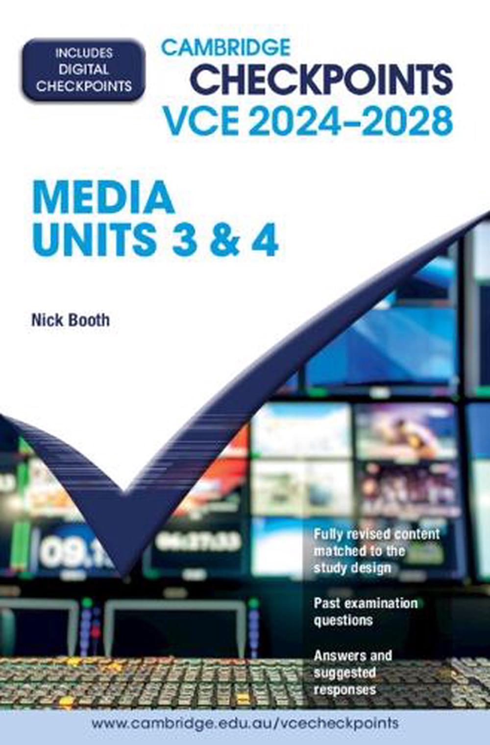 Cambridge Checkpoints VCE Media Units 3&4 2024-2028 by Nick Booth - ISBN: 9781009425957