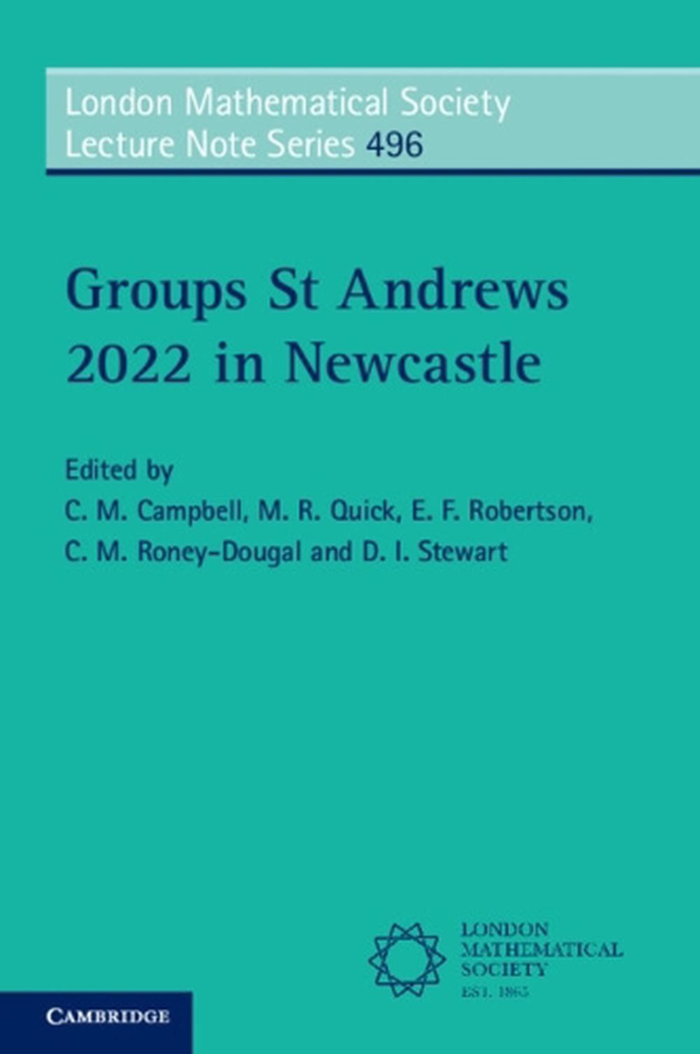 Groups St Andrews 2022 in Newcastle, 9781009563222