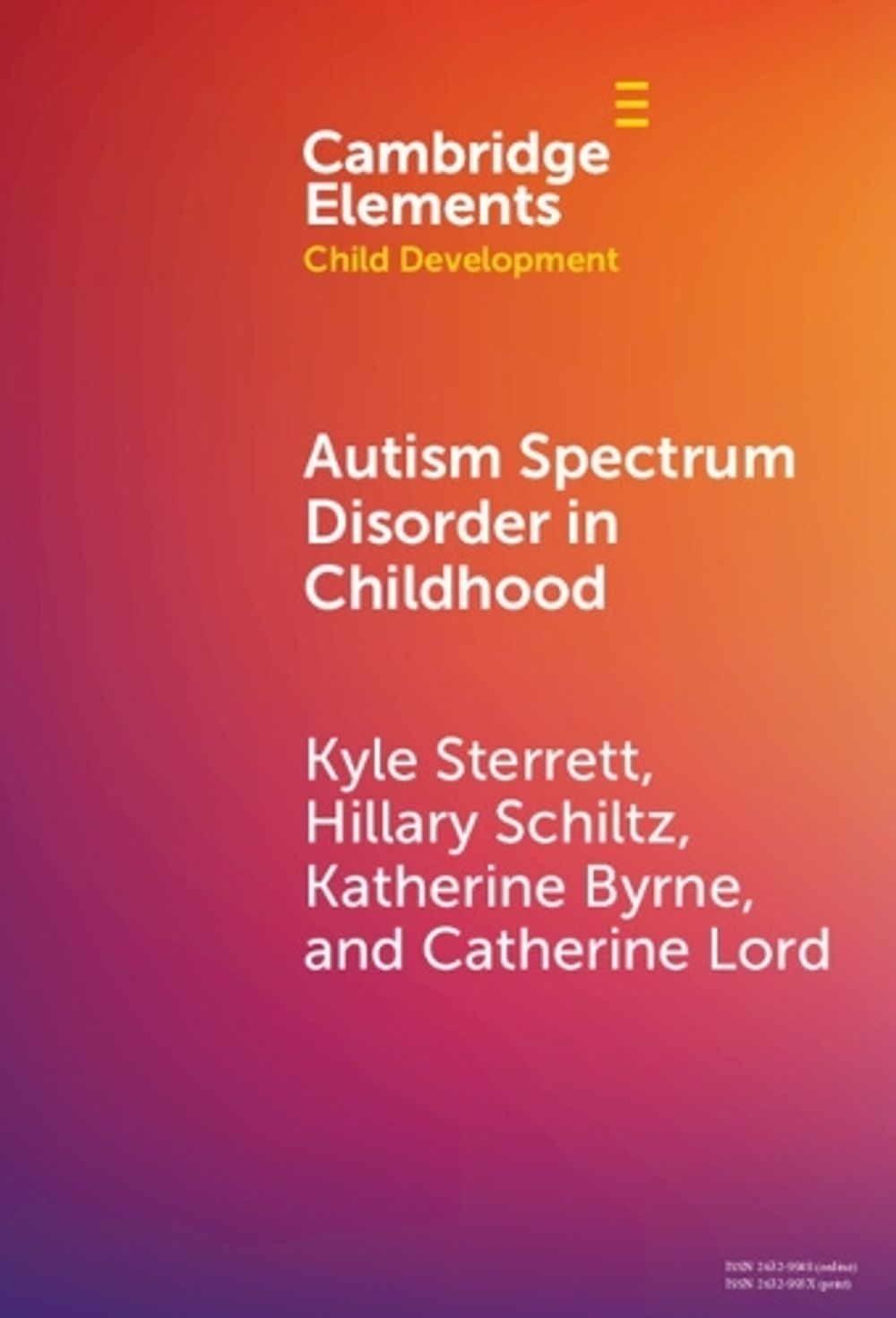 Spectrum Broadcasting Book Autism Spectrum Disorder in Childhood by Kyle Sterrett, Hardcover ...
