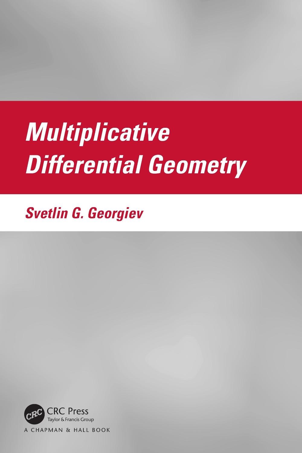 Multiplicative Differential Geometry, 9781032290416