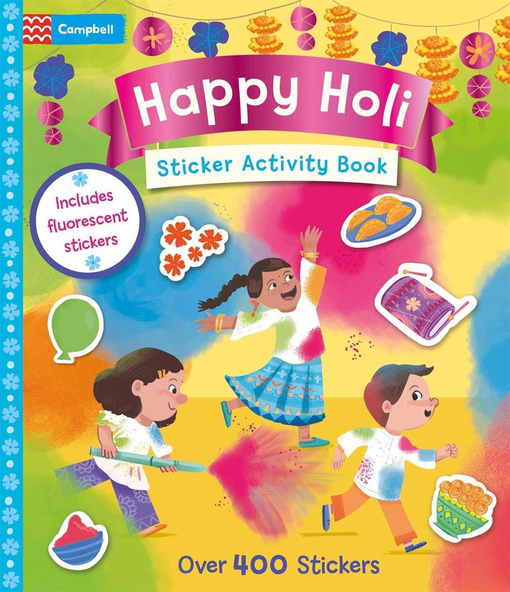 Happy Holi Sticker Activity Book by Campbell Books - ISBN: 9781035088478