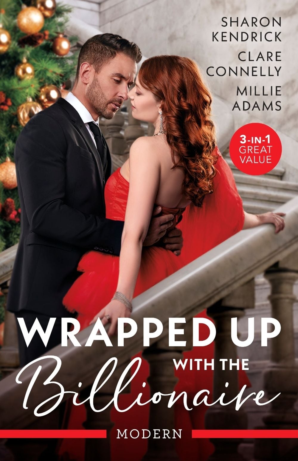 Wrapped Up With the Billionaire/Her Christmas Baby Confession/Twelve Nights in the Prince's Bed/The Christmas the Greek Claimed Her by Sharon Kendrick - ISBN: 9781038989659