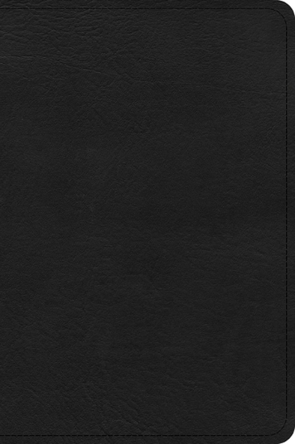 CSB Large Print Compact Reference Bible, Black Leathertouch, 9781087785653