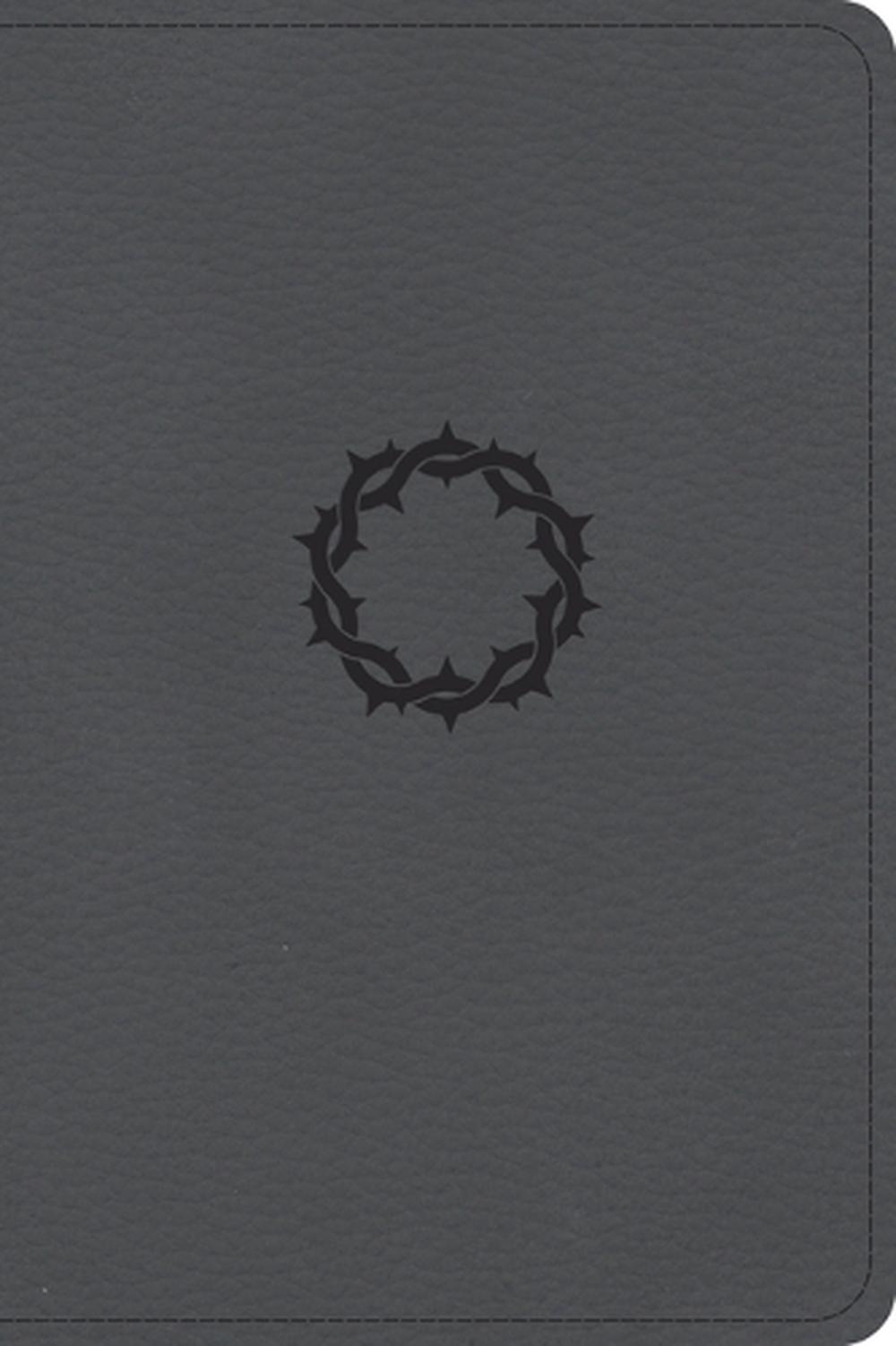 CSB Large Print Compact Reference Bible, Stone Leathertouch, 9781087785677