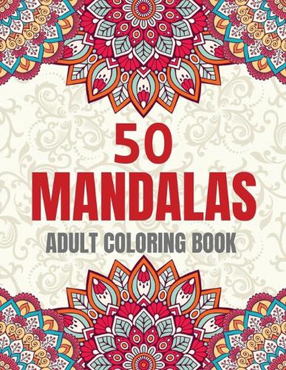 50 Mandalas Adult Coloring Book, 9781088233665