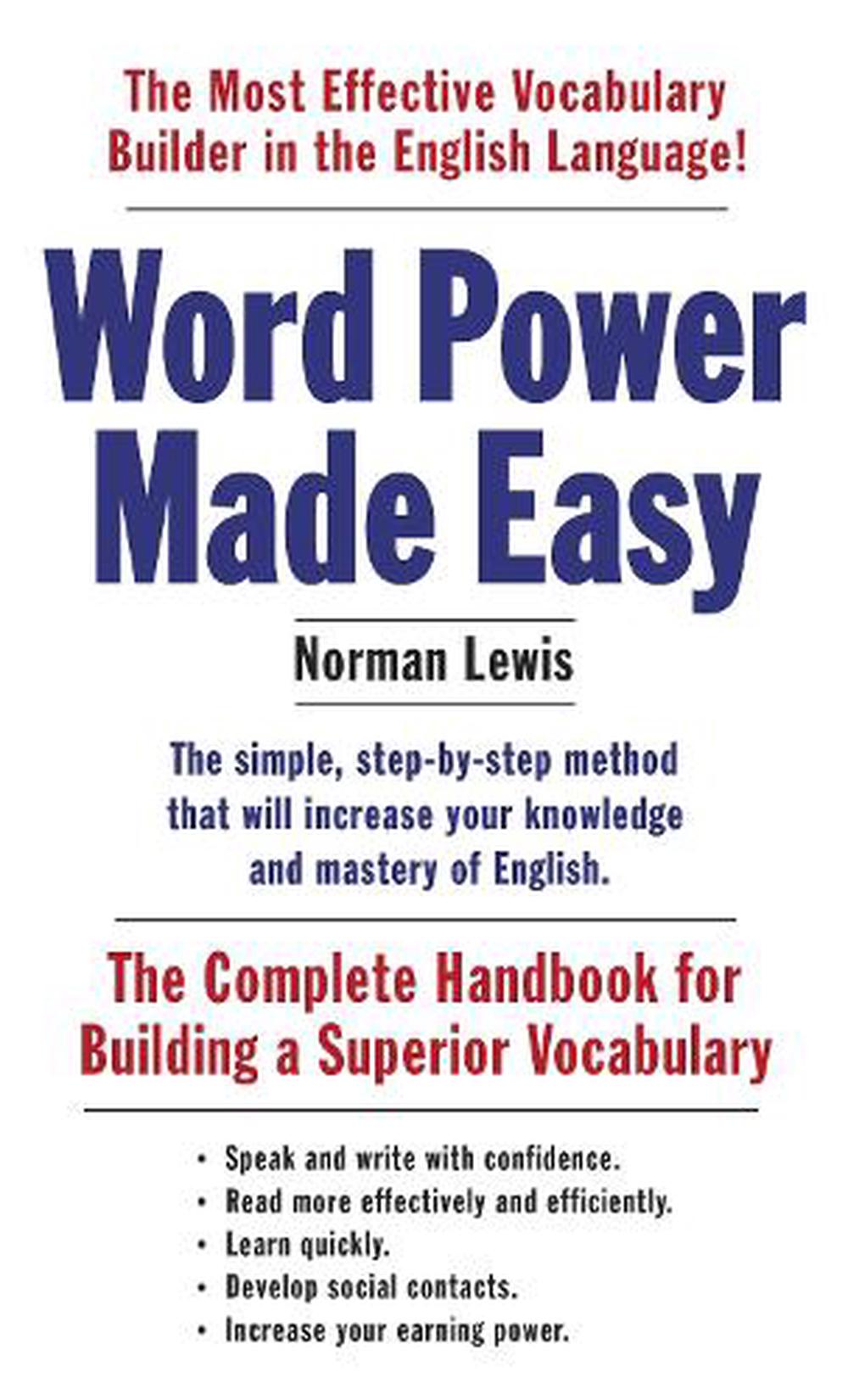 Word Power Made Easy by Norman Lewis, Paperback, 9781101873854 Buy