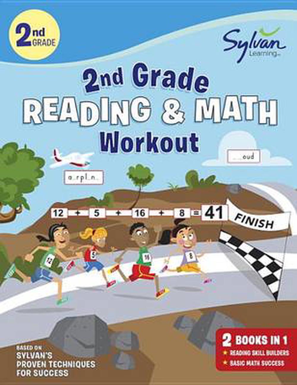 Second Grade Reading & Math Workout by Sylvan Learning, Paperback ...