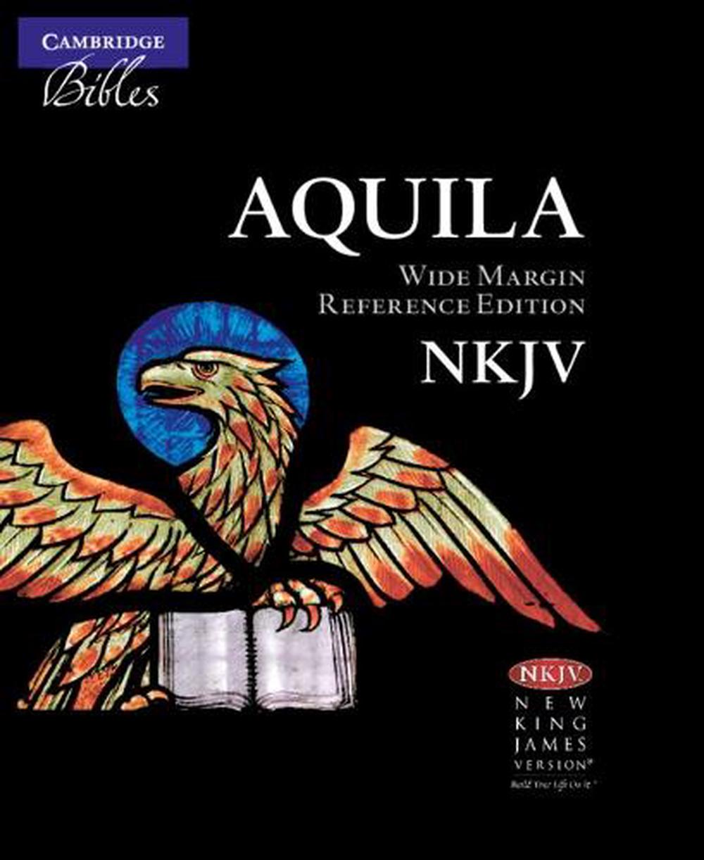 NKJV Wide Margin Reference Bible, Black Calfsplit Leather, Red Letter Text NK744:XRM, 9781107604124