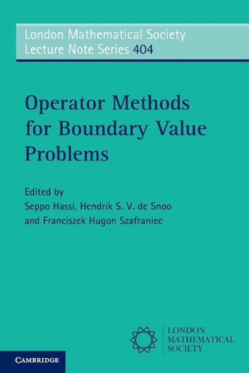 Operator Methods for Boundary Value Problems, 9781107606111