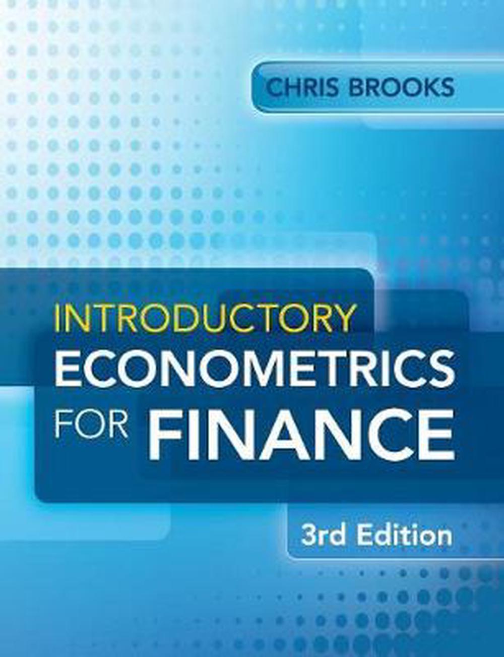Introductory Econometrics for Finance, 3rd Edition by Chris Brooks, Paperback, 9781107661455