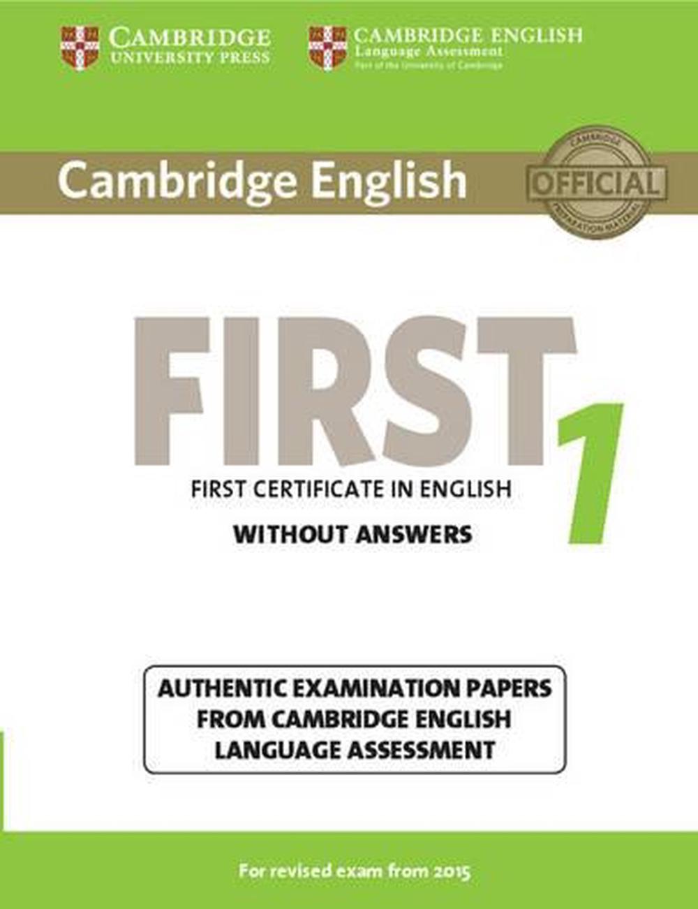 Cambridge English First 1 for Revised Exam from 2015 Student's Book ...