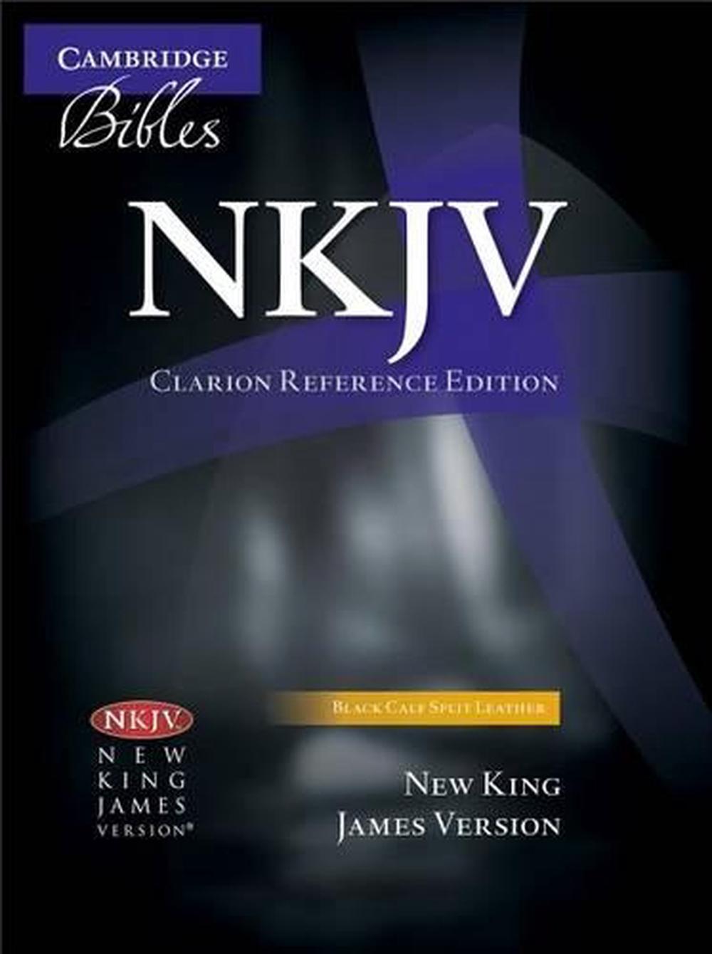 NKJV Clarion Reference Bible, Black Calf Split Leather, NK484:X, 9781107676824