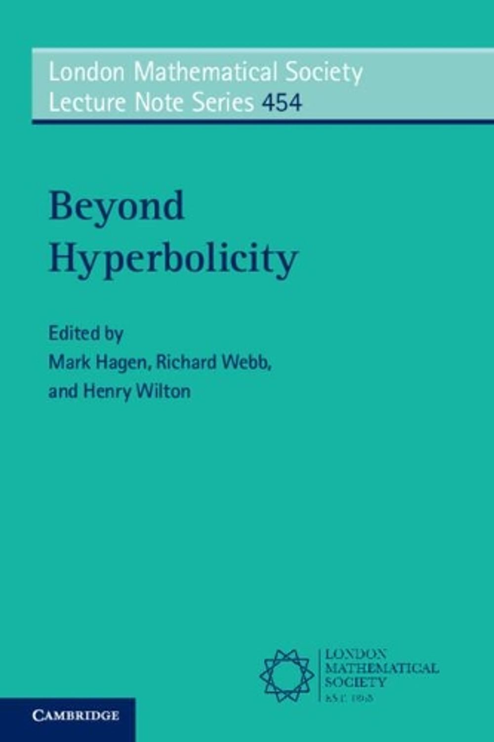 Beyond Hyperbolicity by Mark Hagen - ISBN: 9781108447294