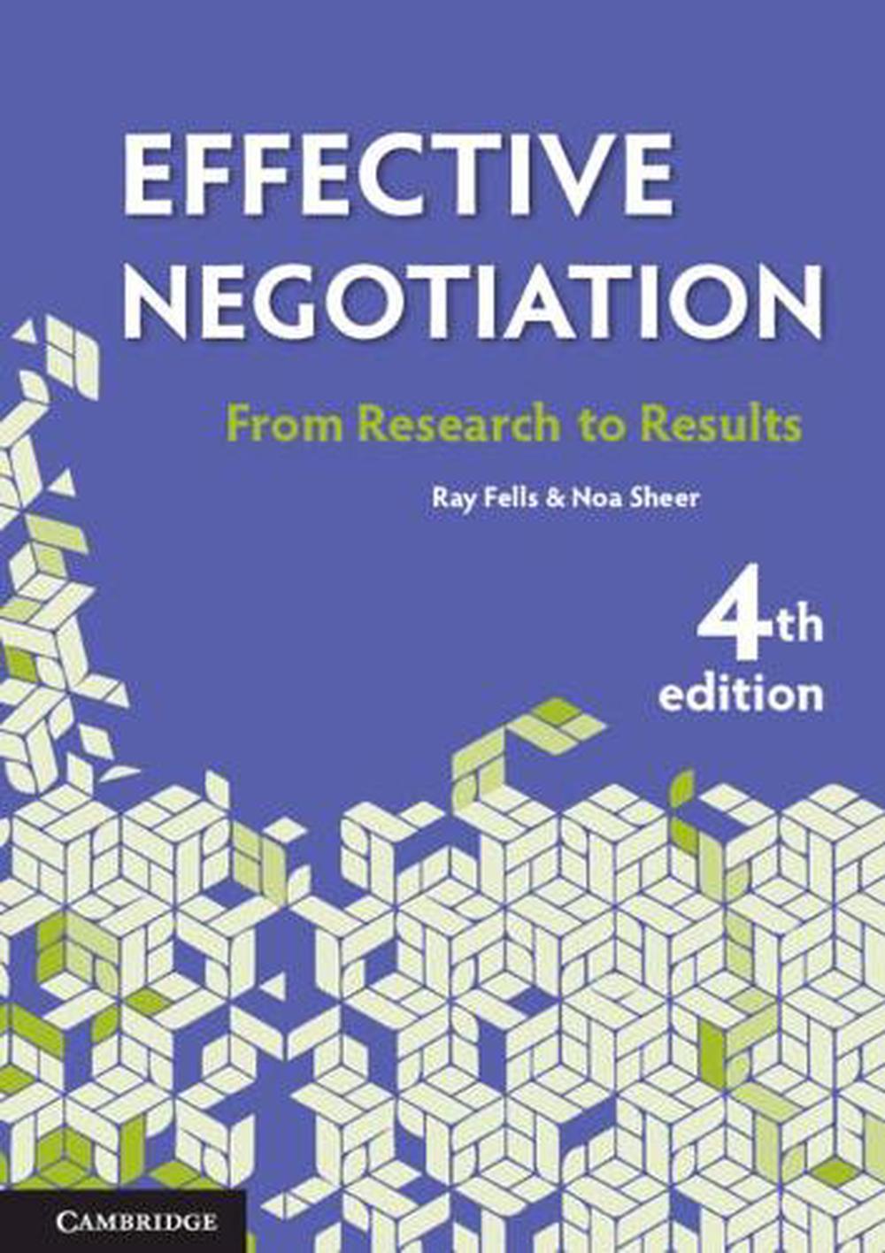 Effective Negotiation, 4th Edition by Ray Fells, Paperback, 9781108701297 Buy online at The Nile