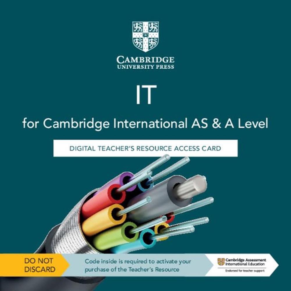 Cambridge International AS & A Level IT Digital Teacher's Resource Access Card, 9781108812160