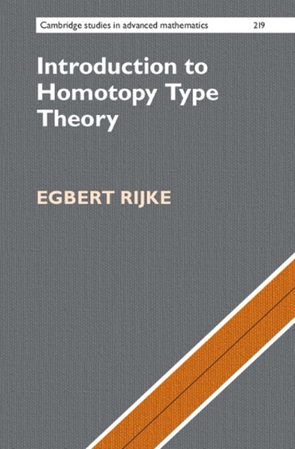 Introduction to Homotopy Type Theory, 9781108844161