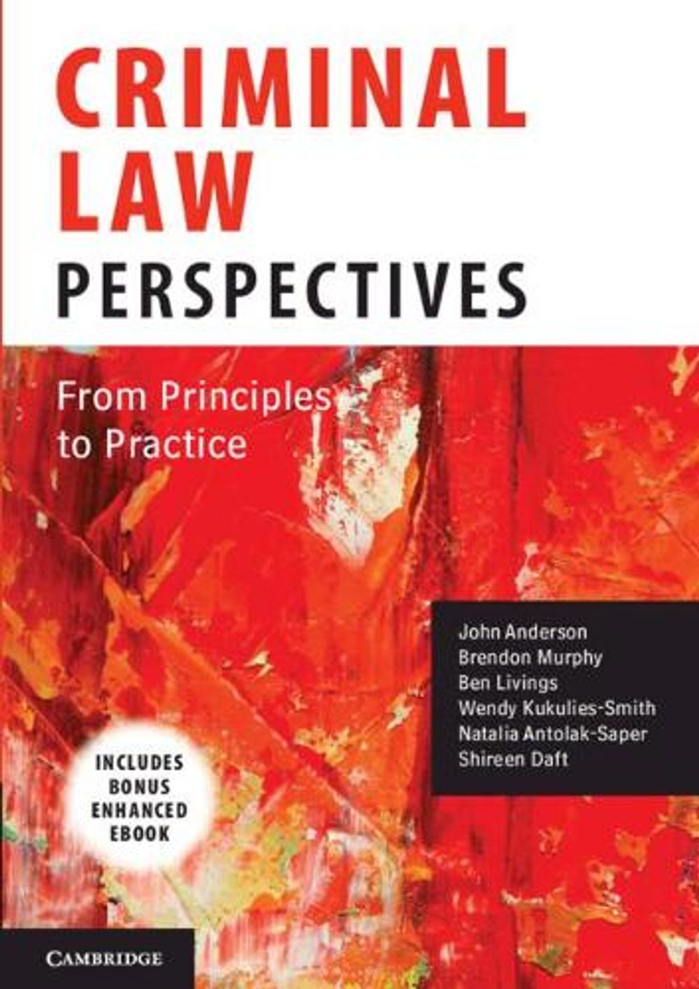 Criminal Law Perspectives, 1st Edition by John Anderson - ISBN: 9781108868204