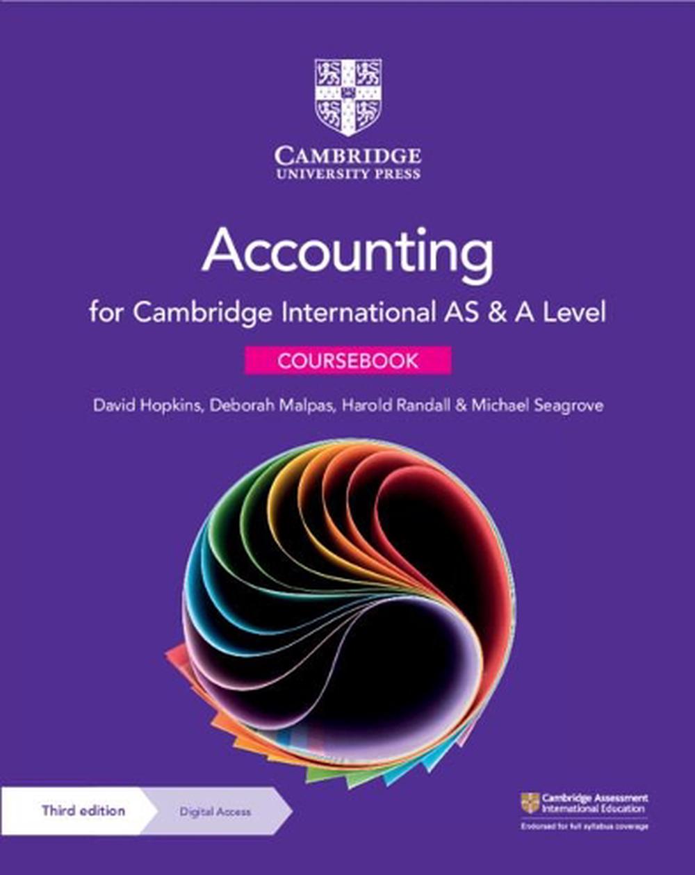Cambridge International AS & A Level Accounting Coursebook with Digital Access (2 Years), 9781108902922