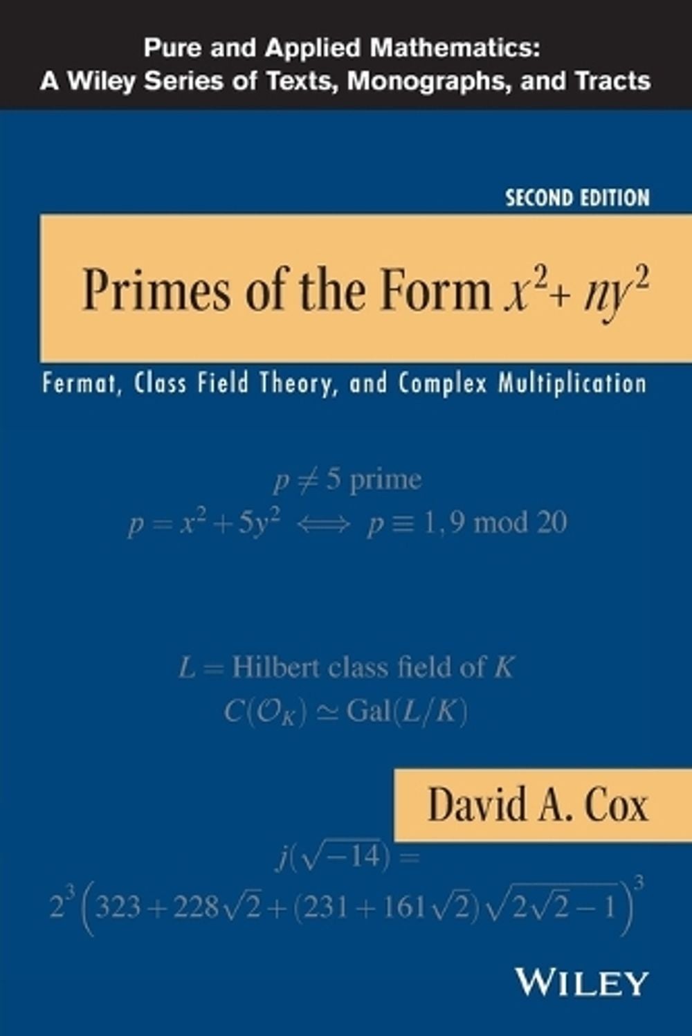 Primes of the Form x2+ny2, 2nd Edition by David A. Cox - ISBN: 9781118390184
