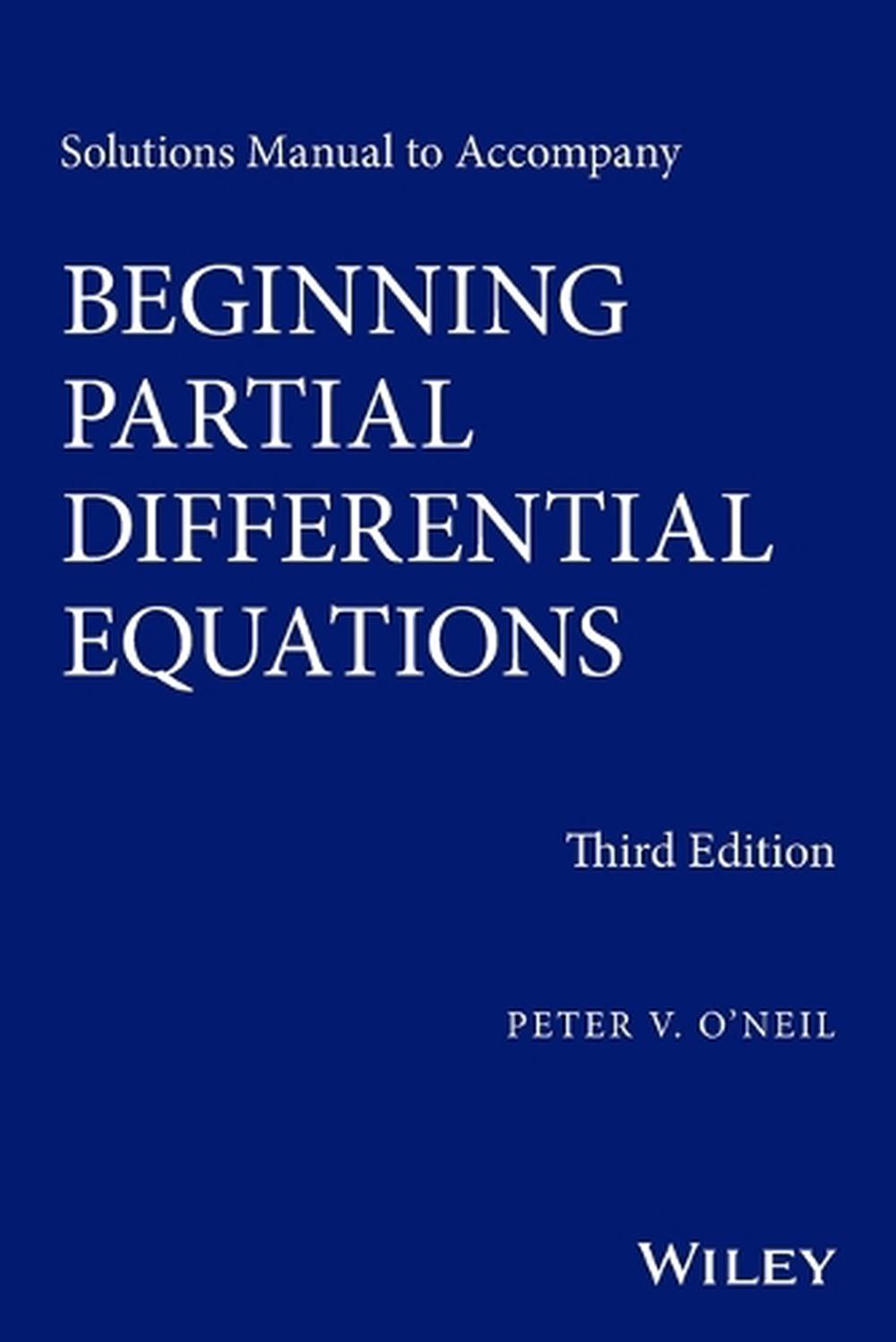 Solutions Manual to Accompany Beginning Partial Differential Equations, 9781118630099
