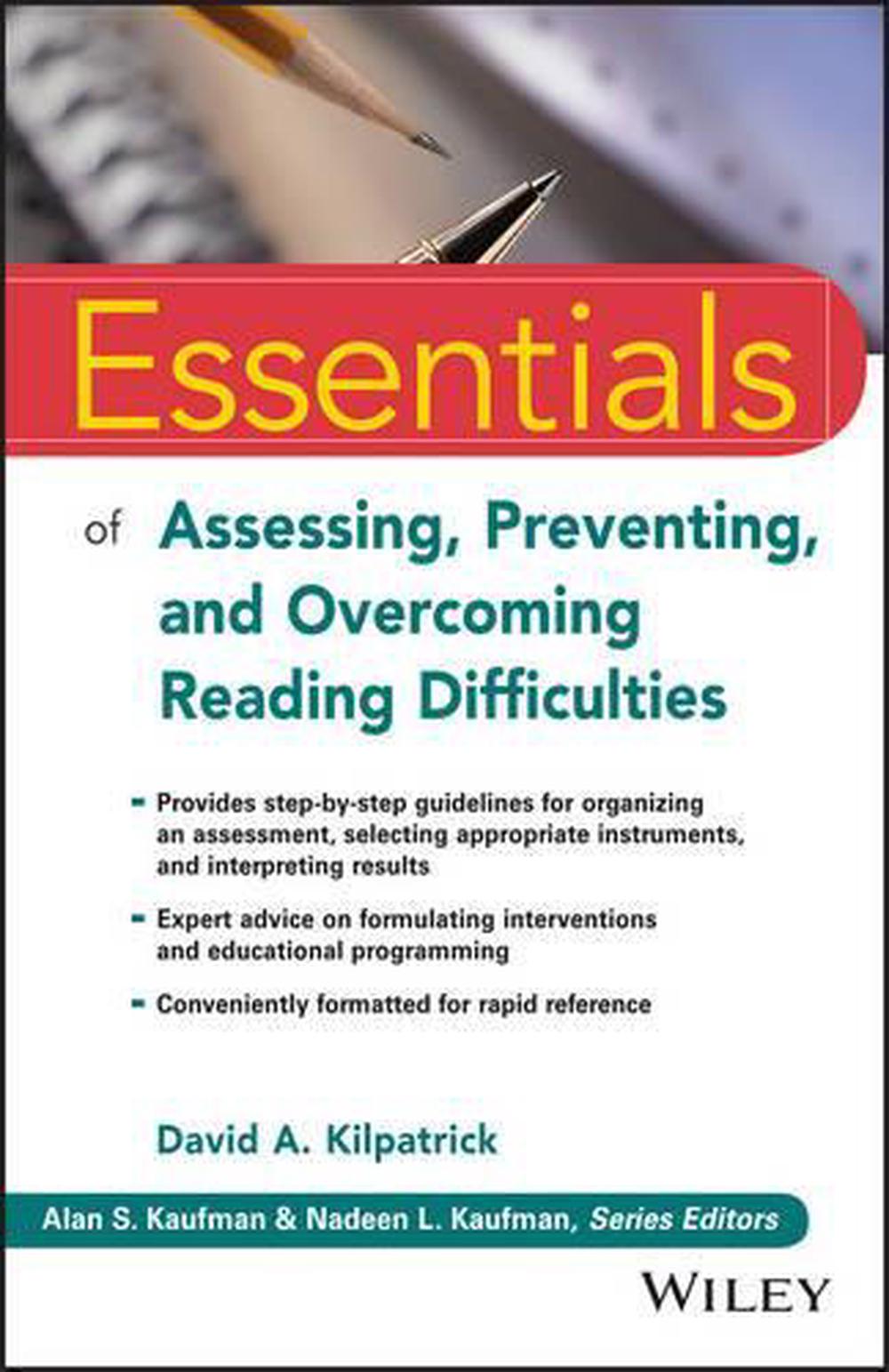 Essentials of Assessing, Preventing, and Overcoming Reading Difficulties by David A. Kilpatrick, Paperback, 9781118845240 | Buy online at The Nile
