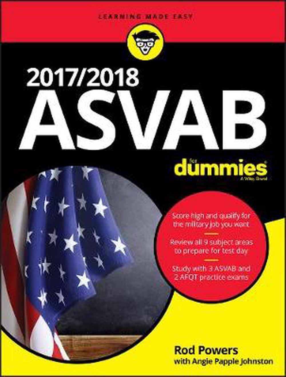 2017/2018 Asvab for Dummies by Rod Powers, Paperback, 9781119365624