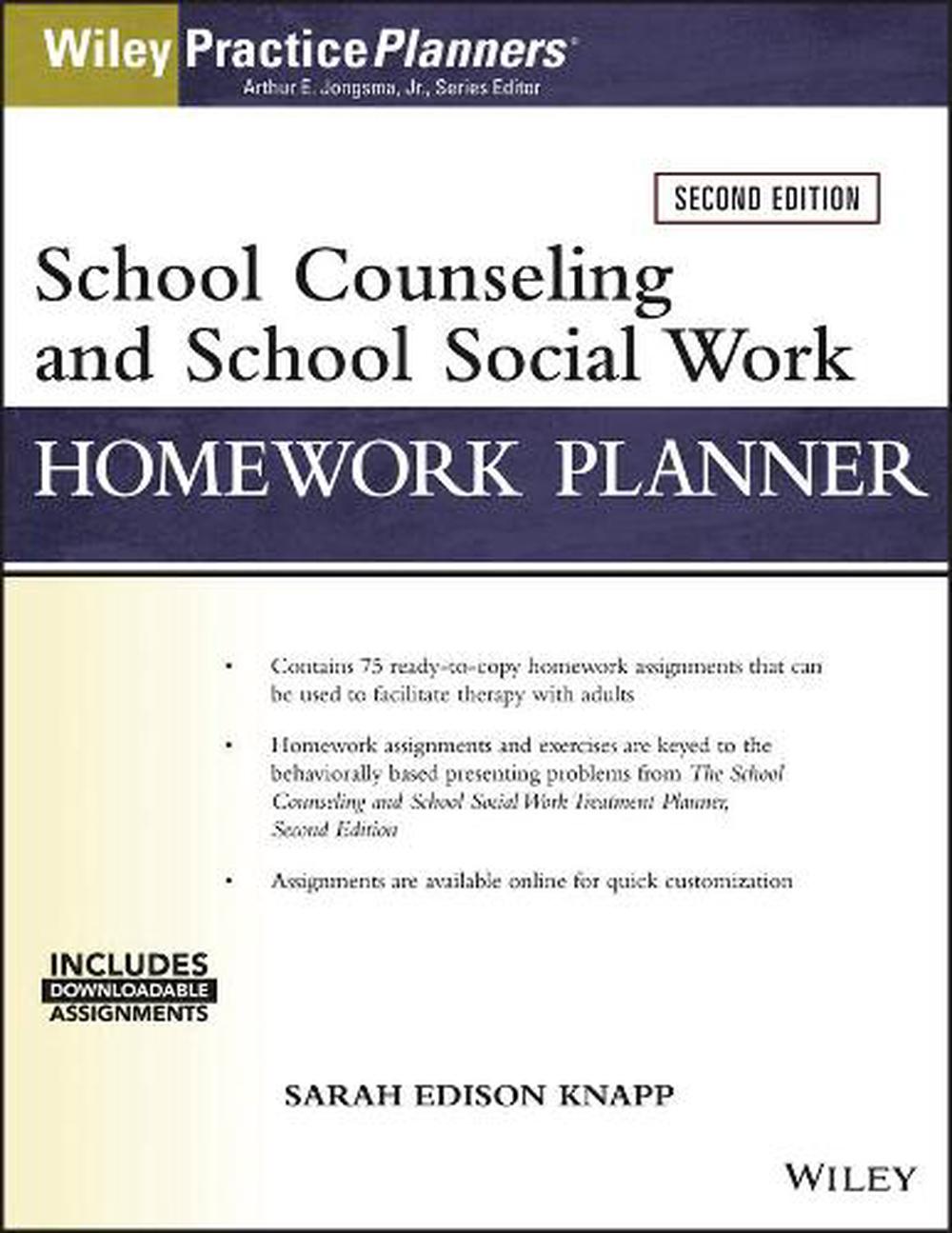 school counseling and school social work homework planner pdf